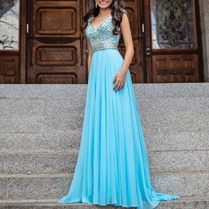 Light Blue Panoply Prom Dress
